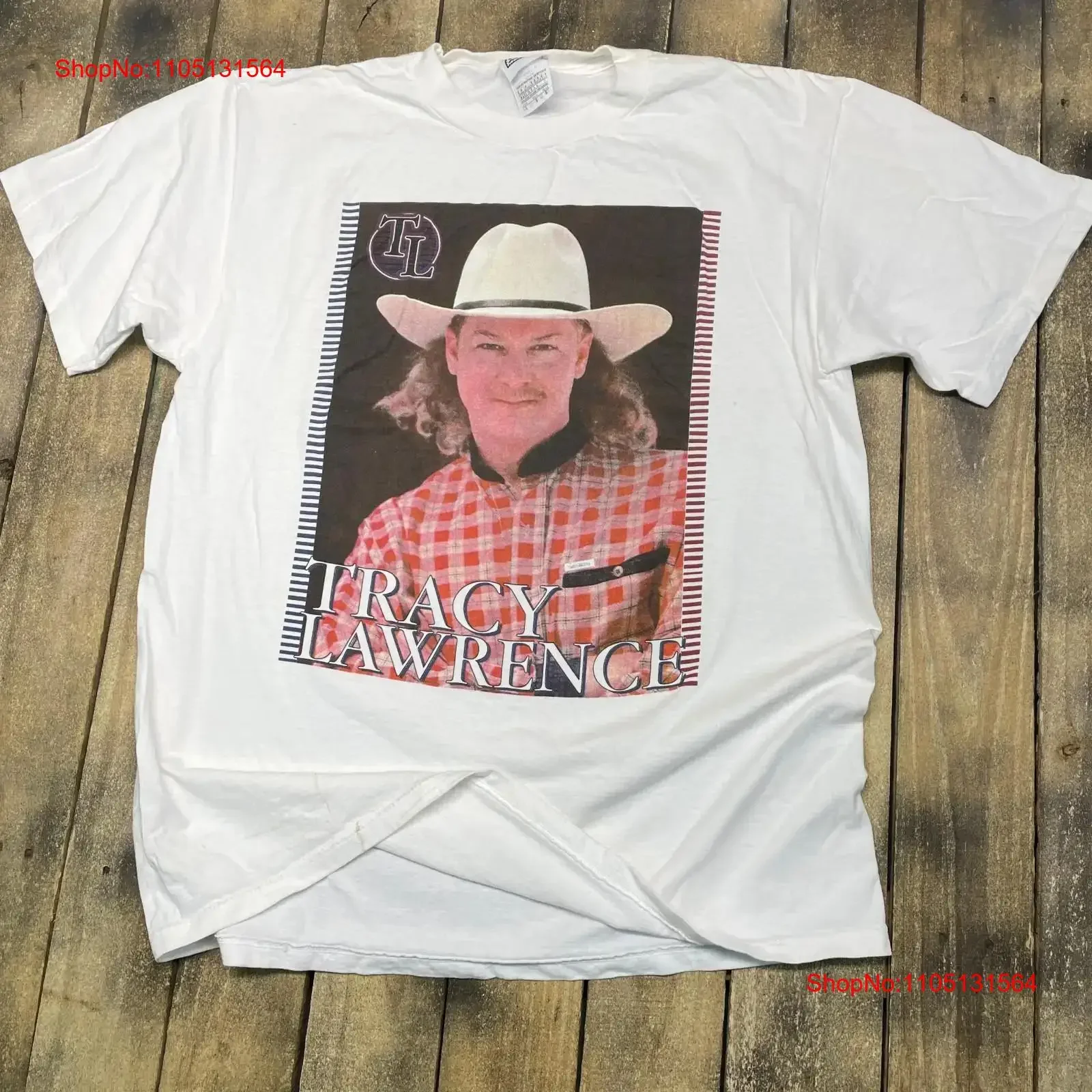Vintage Tracy Lawrence country music Cotton T Shirt Concert S to 5XL AR084 vintage Washed streetwear graphic designer clothes