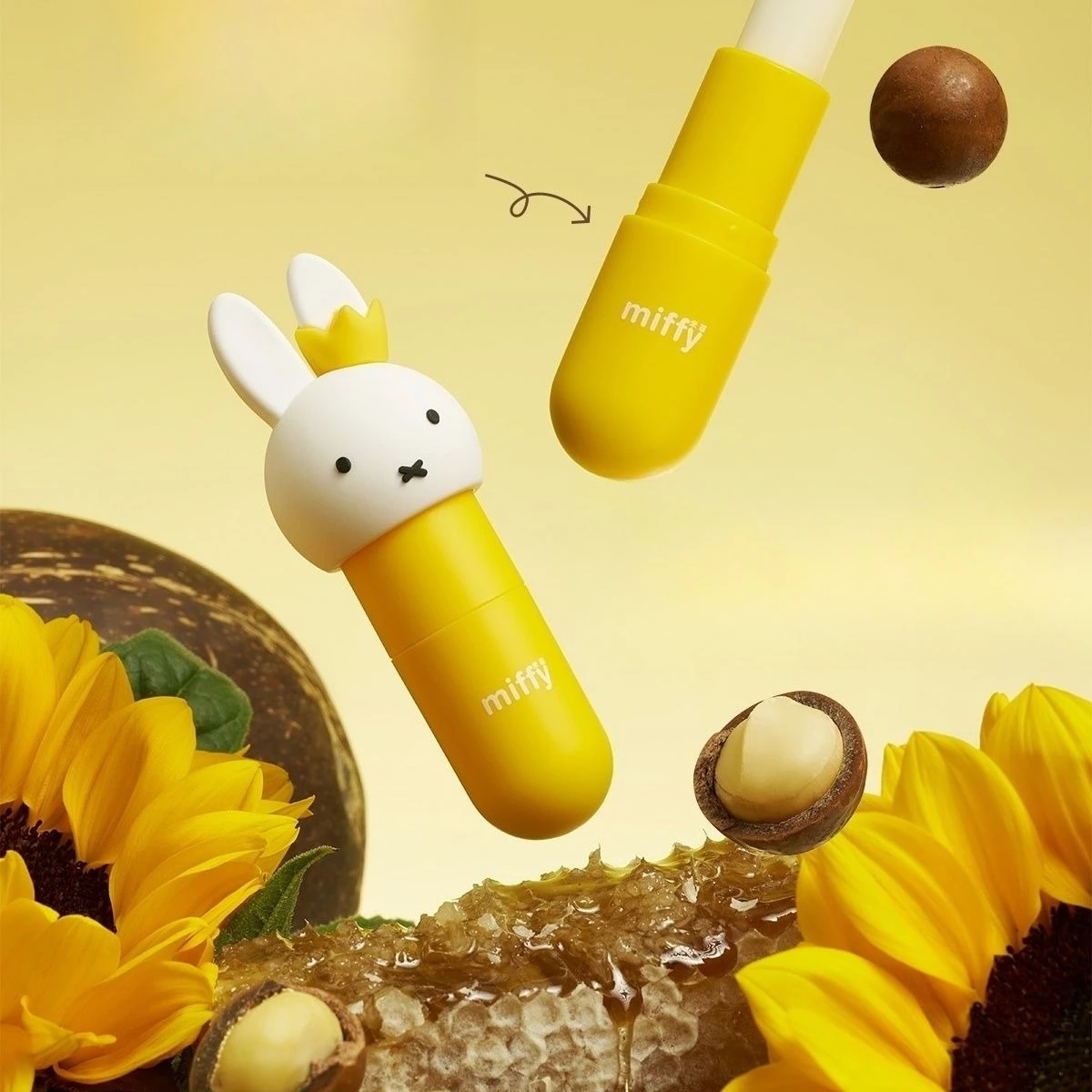 

Anime Miffy Lip Balm Hydrate Moisturizing Student Dry and Cracked Moisturize Lipstick Cute Exquisite Portable Compact Lovely New