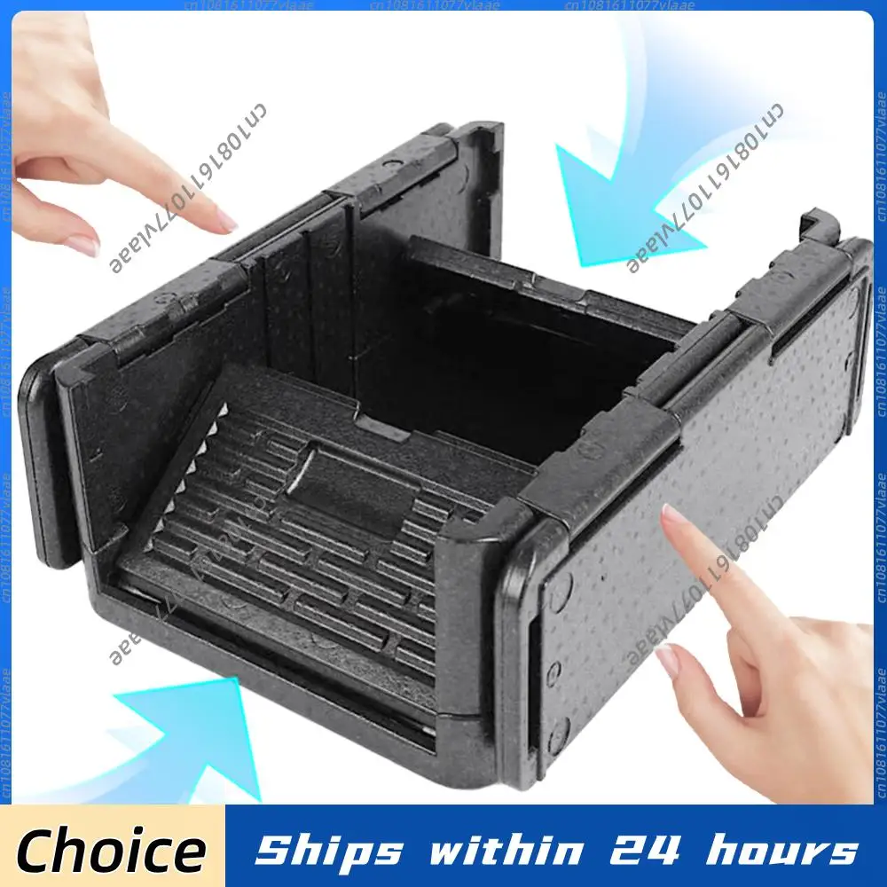 Top Load Thermal Hot Box Lightweight Foldable Food Pan Carrier Multipurpose Outdoor Storage Box for Catering & Transport