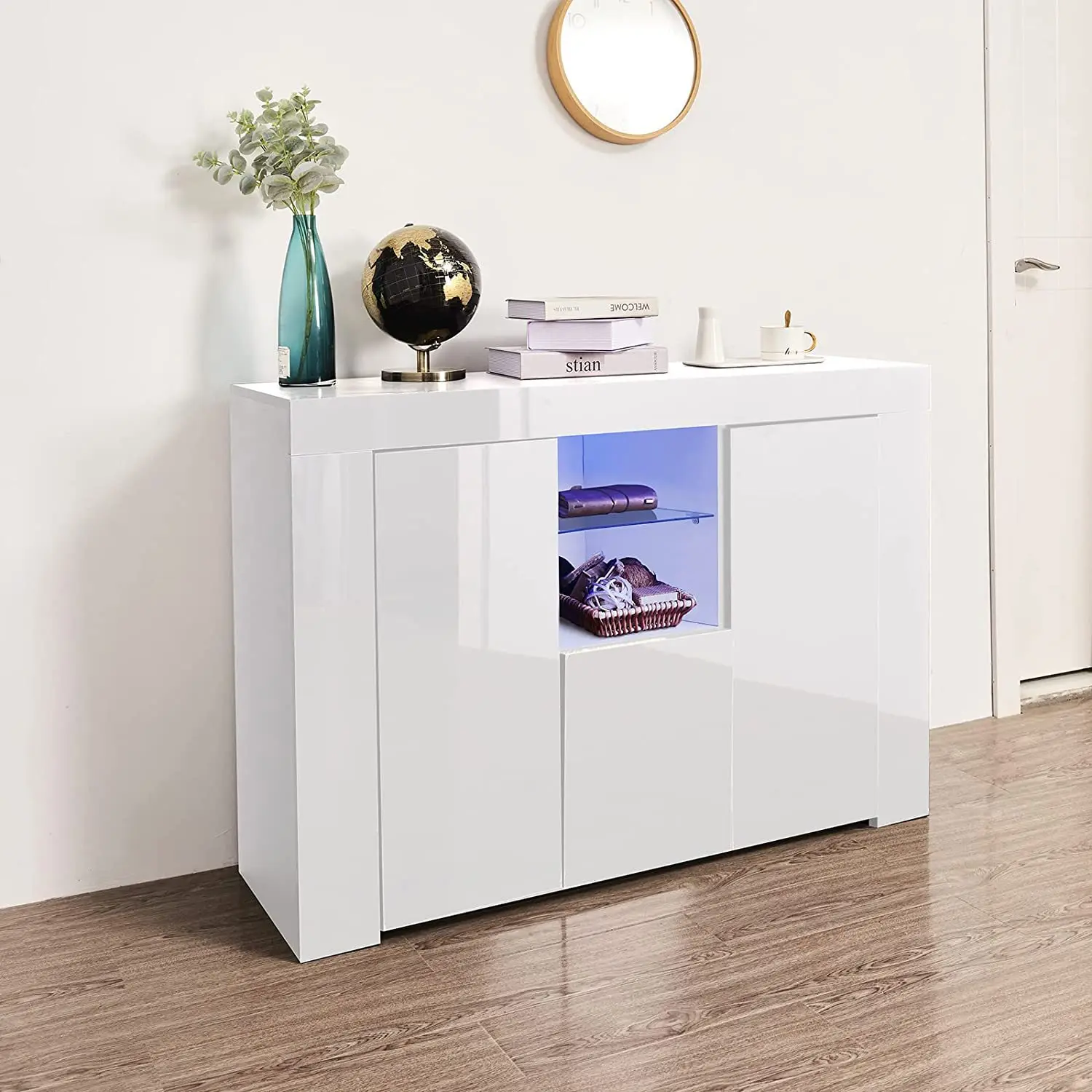 Batch custom panel furniture, tea cabinet, modern minimalist sideboard, multifunctional living room kitchen storage bowl cabinet