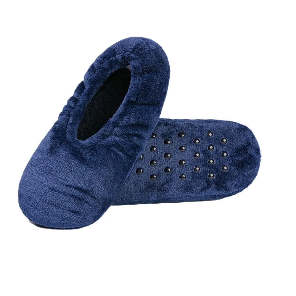Padded Non-slip Floor Slippers Soft Thickened Anti-Slip Socks Comfortable Solid Colour Slipper Indoor