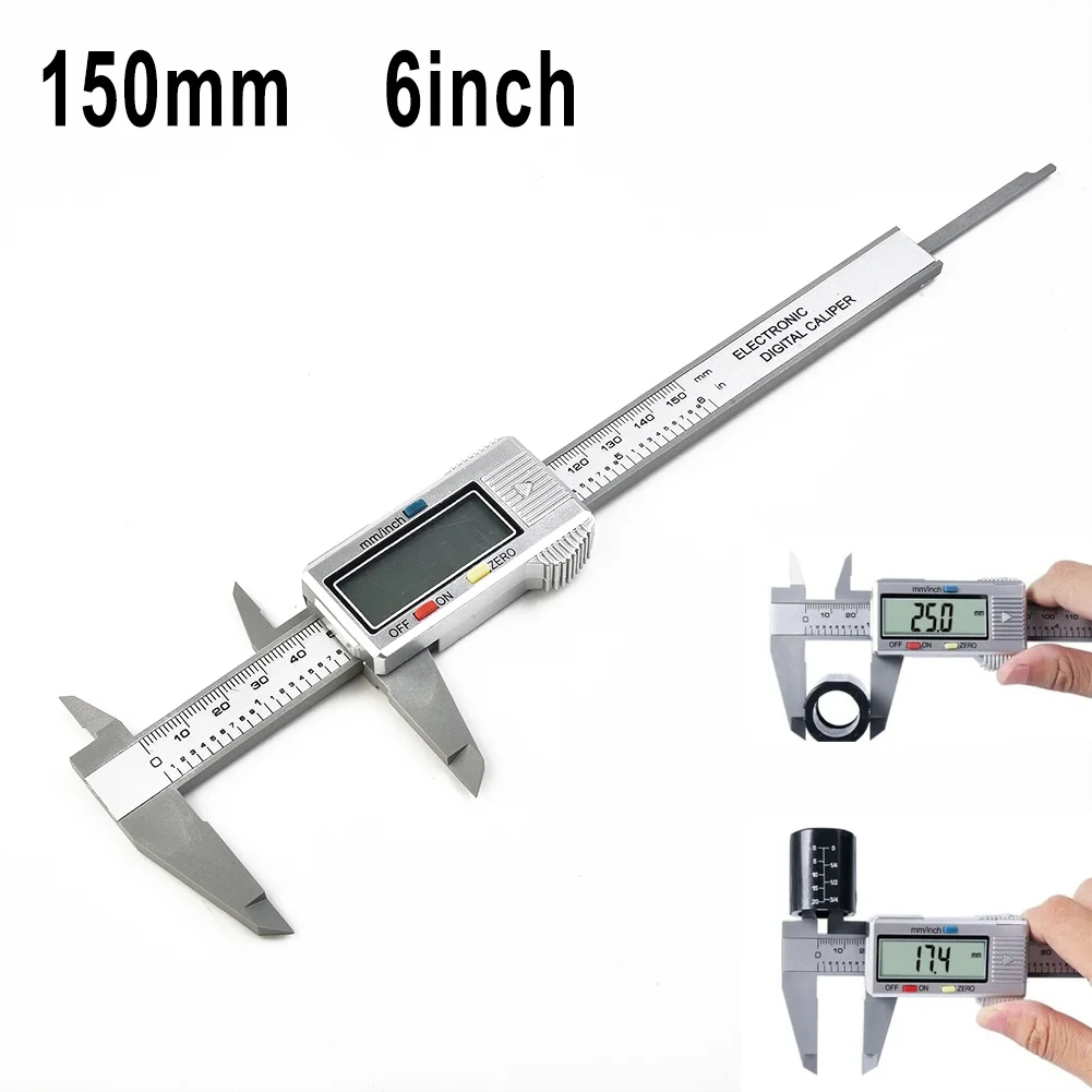 

Digital Caliper 6 Inch Electronic Vernier 150mm Caliper Calliper Micrometer Digital Ruler Measuring Tool