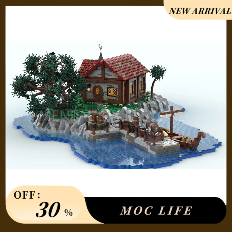 NEW 6906PCS Customized MOC Greenhaven Island Building Blocks Technology Bricks DIY Creative Assembly Education Toy Holiday Gifts