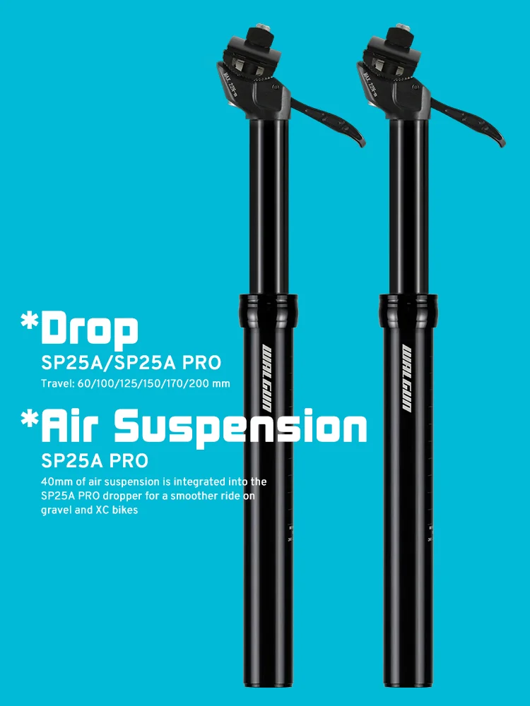 AliExpress WALGUN SP25A Pro Seat Post Dropper for Mtb Air Telescopic Seatpost Shock Absorber Hydraulic Adjustable 27.2/30.9/31.6mm Bike Seat Tube