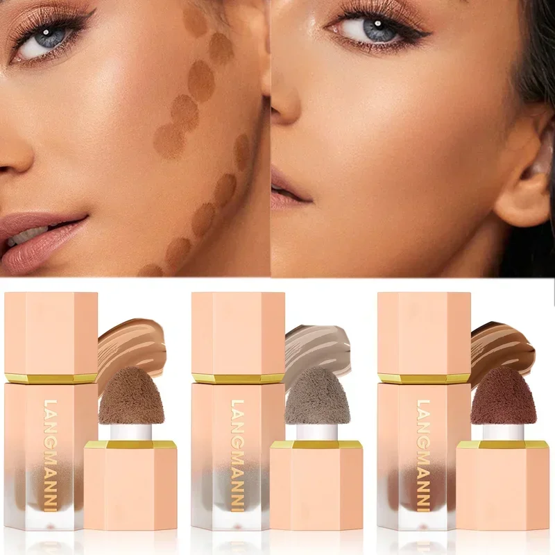 3 Color Matte Liquid Contour Stick Natural Waterproof Lasting Nose Shadow Contouring Brighten Face Highlighter Cream Face Makeup