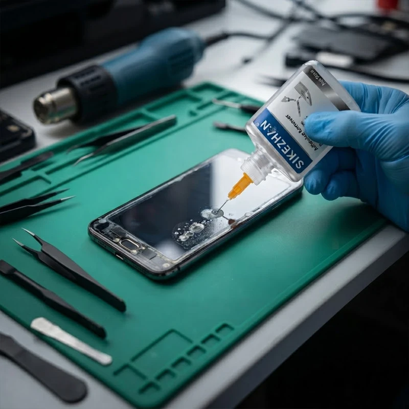 High-Purity Screen Glue Remover with Precision Needle Tool for Mobile Repair and Safe Adhesive Cleaning Solutions - SIKEZHAN