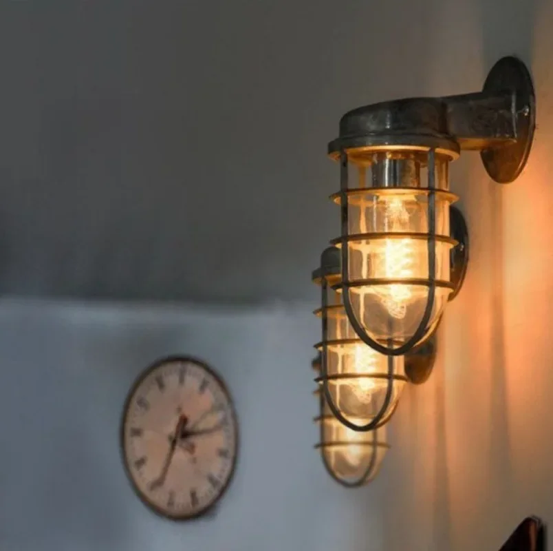 Retro Outdoor Super Bright Waterproof Led Wall Light Staircase Corridor Aisle Outdoor Courtyard Lamps European Balcony Light