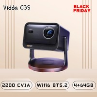 Hisense Vidda C3S 4K 3D 2200CVIA Lumens intelligent Projector WiFi BT5.2 Laser  Projecto HDR10+ Dolby Vision Home IMAX Projector