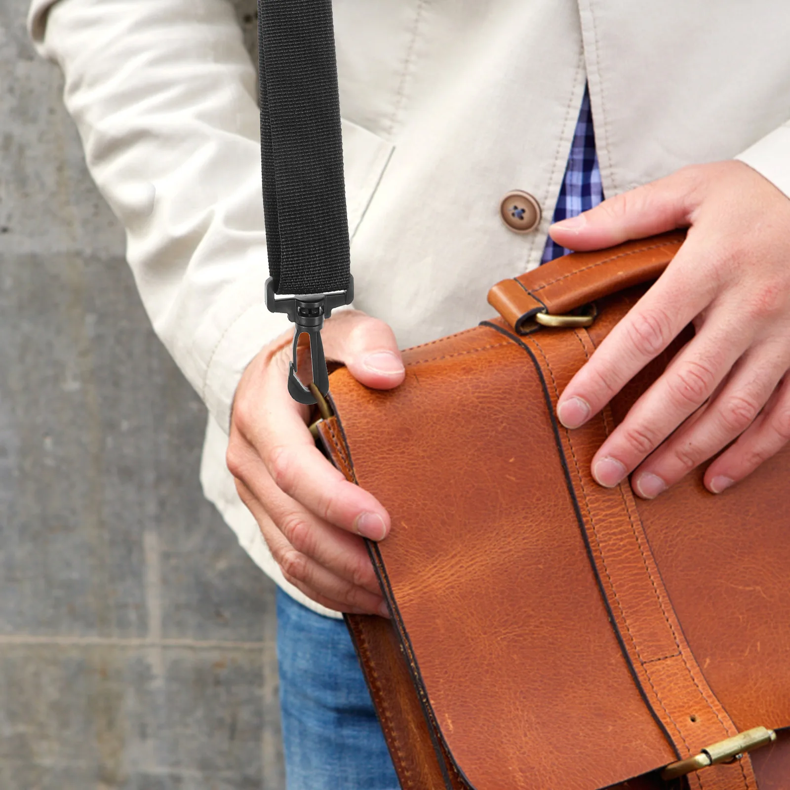 

Shoulder Strap Speaker Crossbody Bag Straps Thick Handbag Pp Polyester Replacement Adjustable Length Plastic Buckle Black Camera