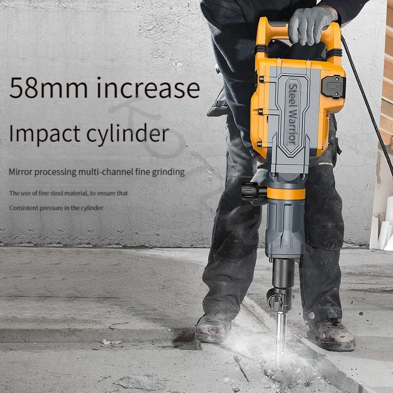 Multifunctional Rotary Hammer Ground Breaking Concrete Electric Hammer Tool Impact Drill 220V Industrial Grade High Power