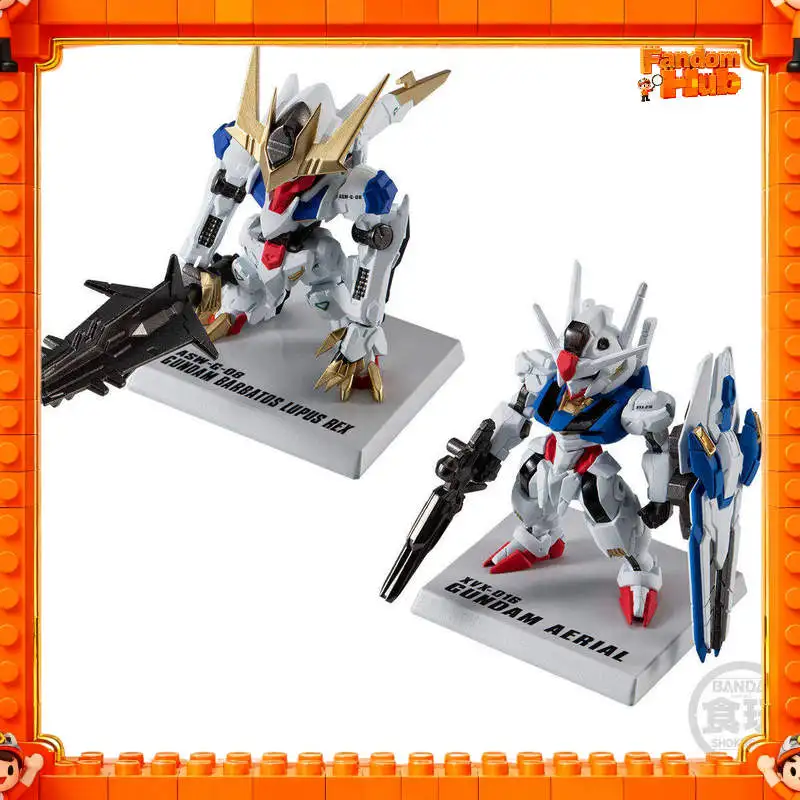 

2026 New Bandai Gundam Fw Converge 15th Anniversary Freedom Impulse Barbatos Aerial 5.5cm Model Toy Gift For Fans