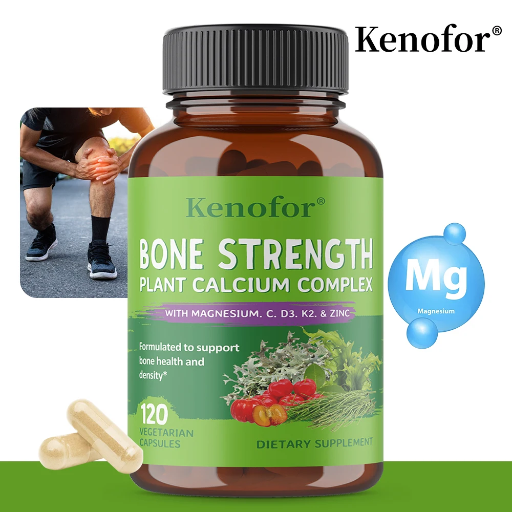 Calcium Magnesium Zinc Capsules, Support Bone, Teeth, Muscle, Nerve Maintenance, Daily Body Circulation & Nutrient Metabolis