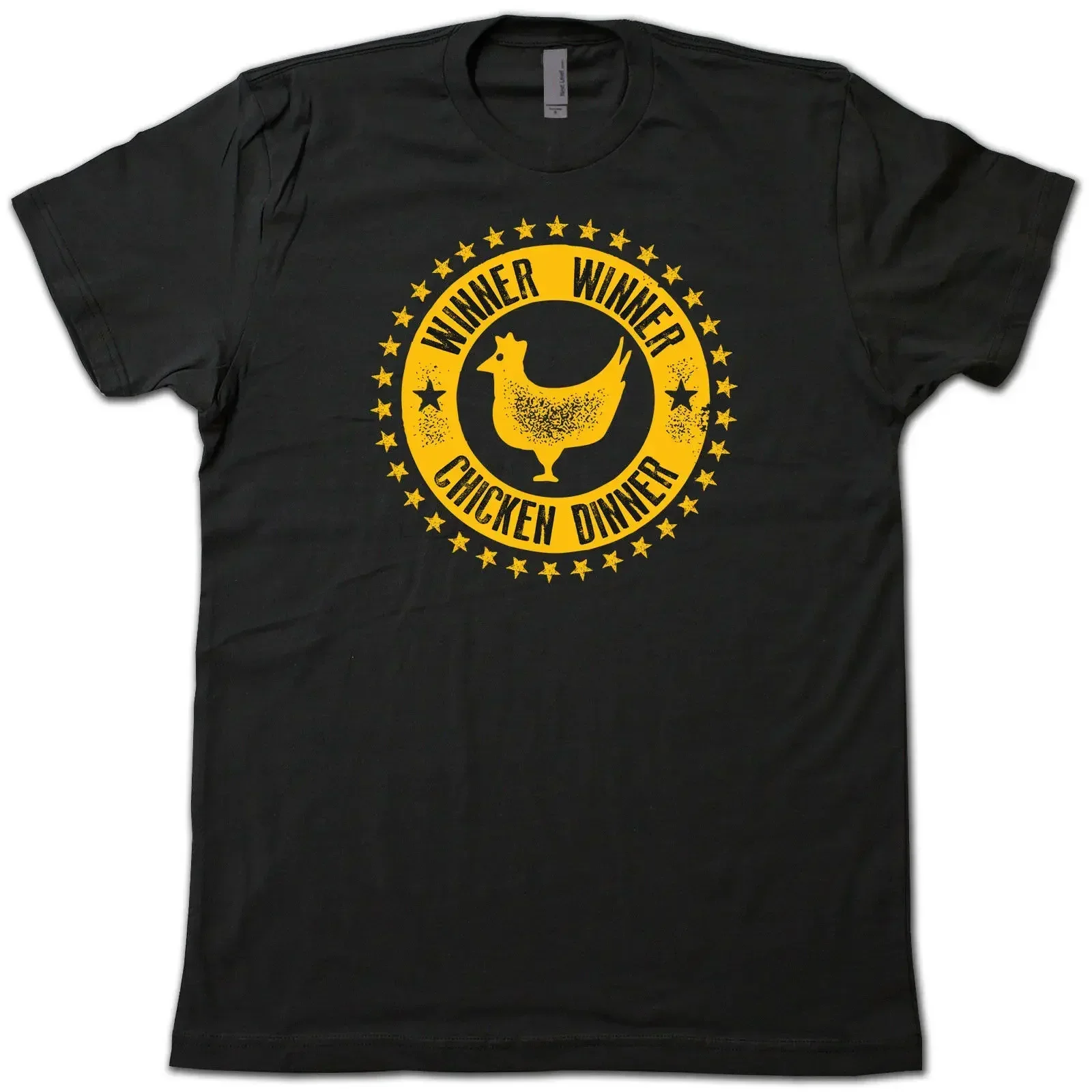 

Retro Vegas Style Casino Jackpot Winner Chicken Dinner T-Shirt 100% Cotton O-Neck Short Sleeve Summer Casual Mens T-shirt