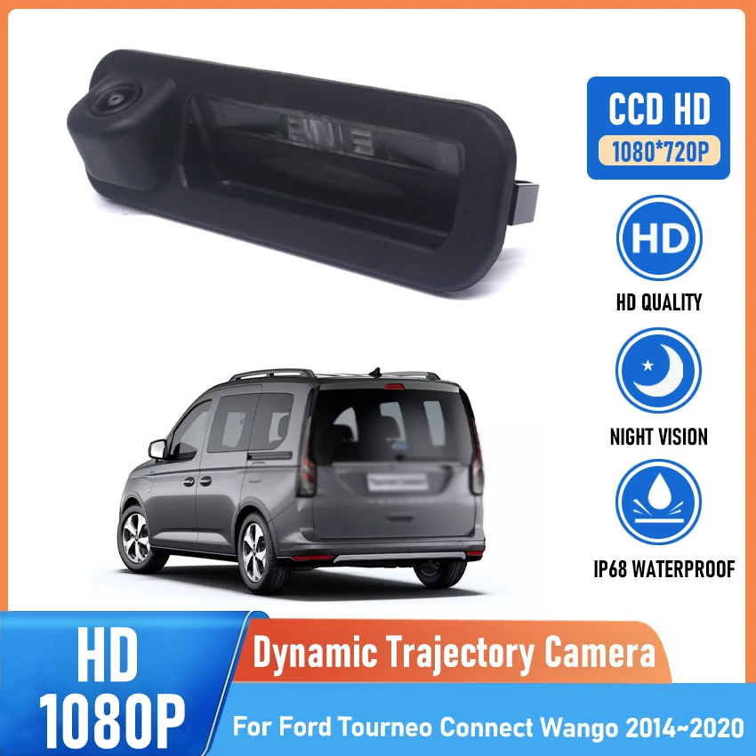 

Trunk Handle Camera For Ford Tourneo Connect Wango 2014 2015 2016 2017 2018 2019 2020 HD CCD Waterproof Backup Parking Camera