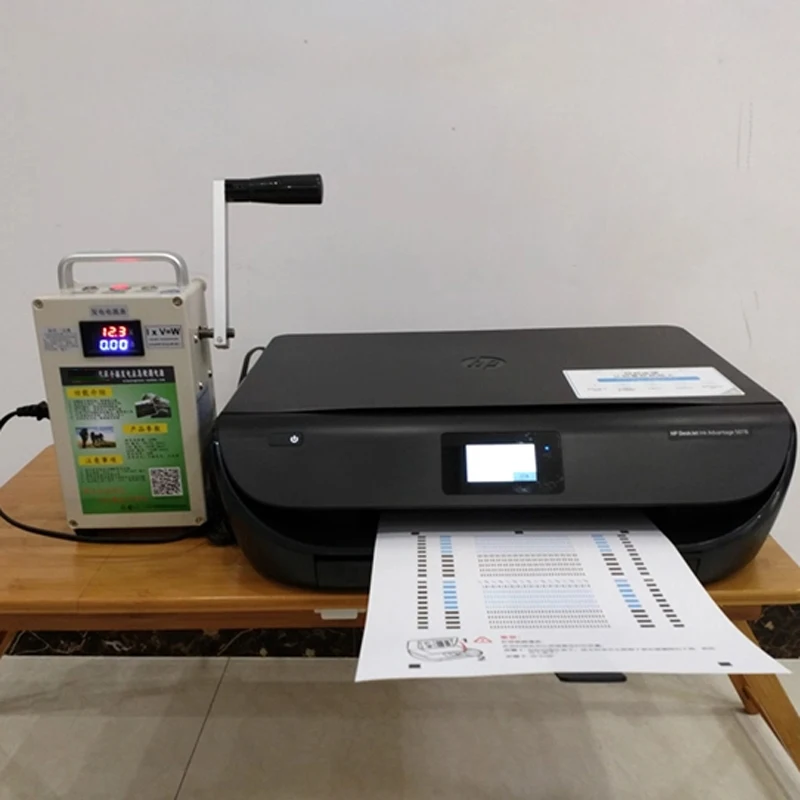 

Hand-Crank Generator Power Bank High-Power 220V Large-Capacity Outdoor & Home Use 12V Lighting Portable Power Supply for Wildern