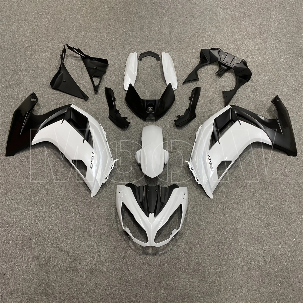 

Motorcycle Fairings Kit Fit Bodywork For EX ER-6F ninja650 2012 2013 2014 2015 2016 Set High Quality ABS Injection white