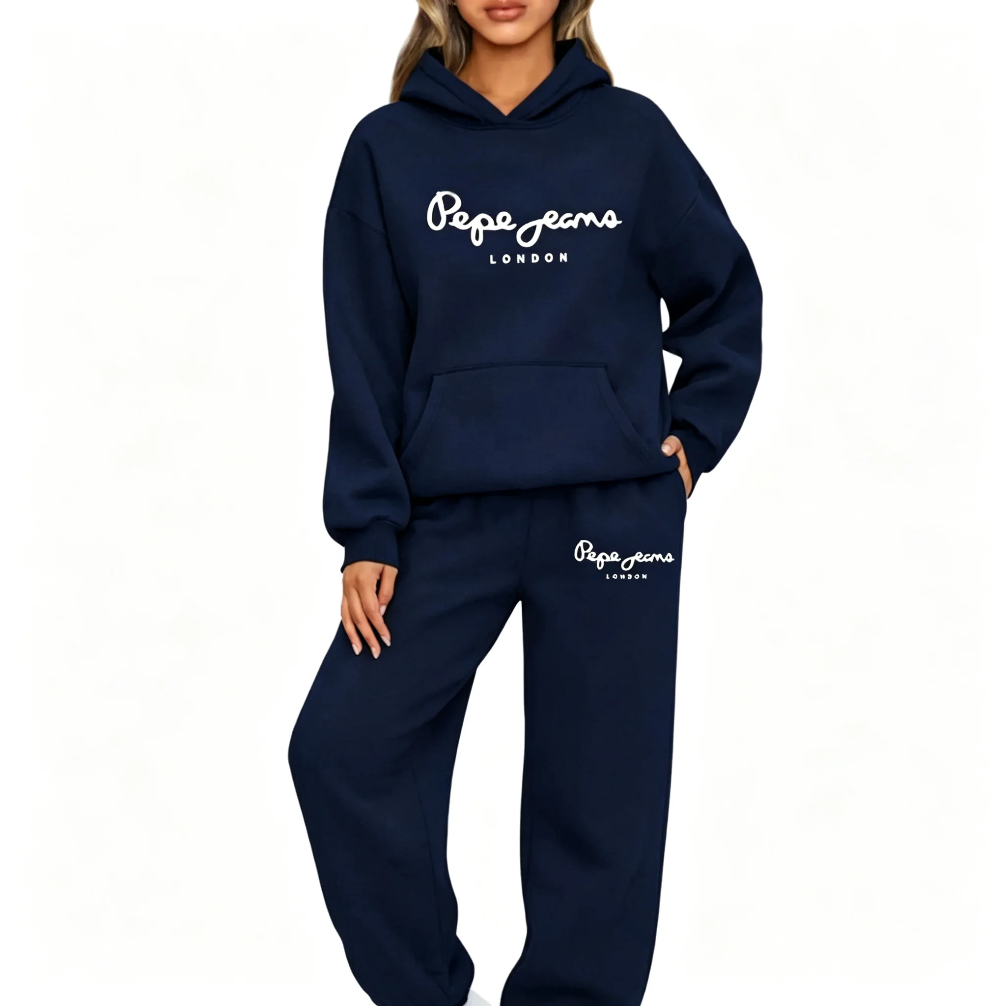 2026 Womens Print Hooded Sweatshirts Suit High Quality Hot Sales Outfits Clothing Fashion Casual Jogging Pants Sets