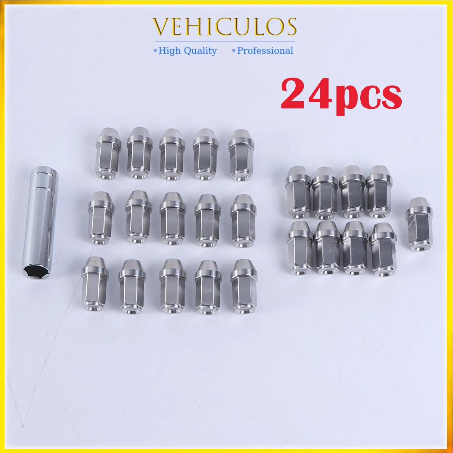 

24pcs M12x1.5 Lug Nuts High-Strength Aftermarket Wheel Nuts Hex 19mm Length 35mm Aftermarket For 1983-2019 Camaro S10 Corrette