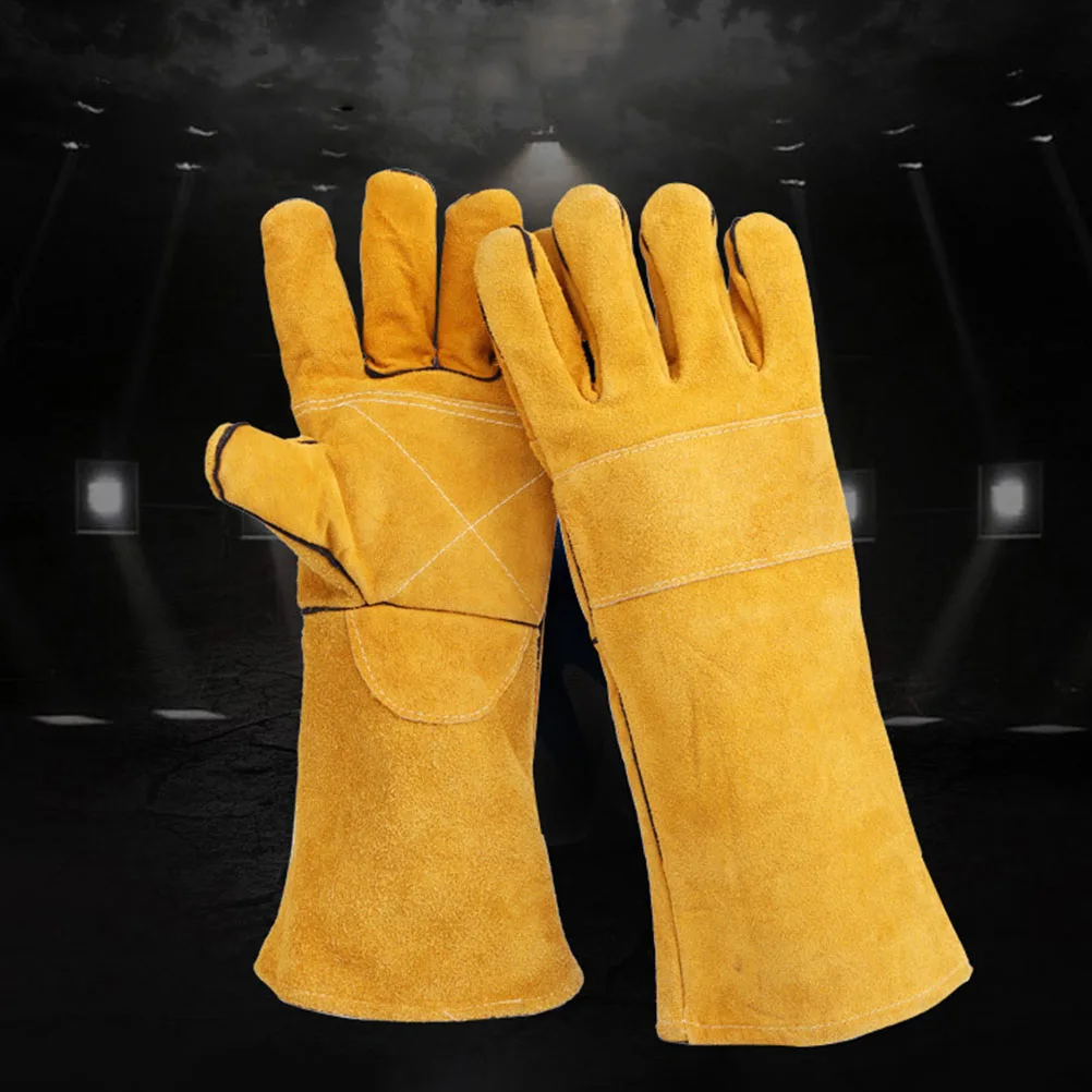 

Welding Gloves Working Long Sleeve High Temperature Resistance Fireproof