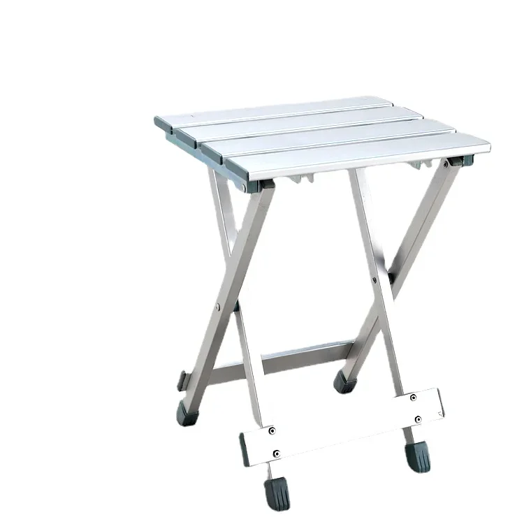 Aluminum Folding Chair Retractable Portable Dual-purpose Folding Cross Stool