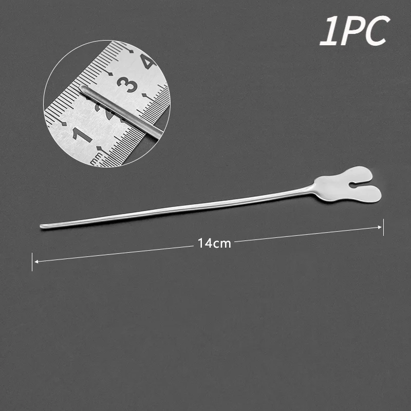 1Pc Stainless Steel Grooved Probe Anorectal Surgical Grooved Thorn Probe Instrument.
