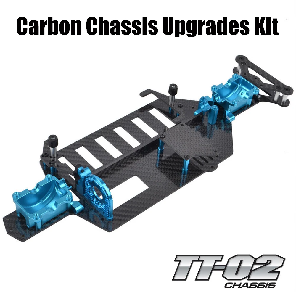 RcAidong-chasis de cubierta inferior de fibra de carbono 1/10, caja de cambios para Tamiya, TT-02, TT02D, TT02SRX, TT02R, RC, coche de deriva en carretera