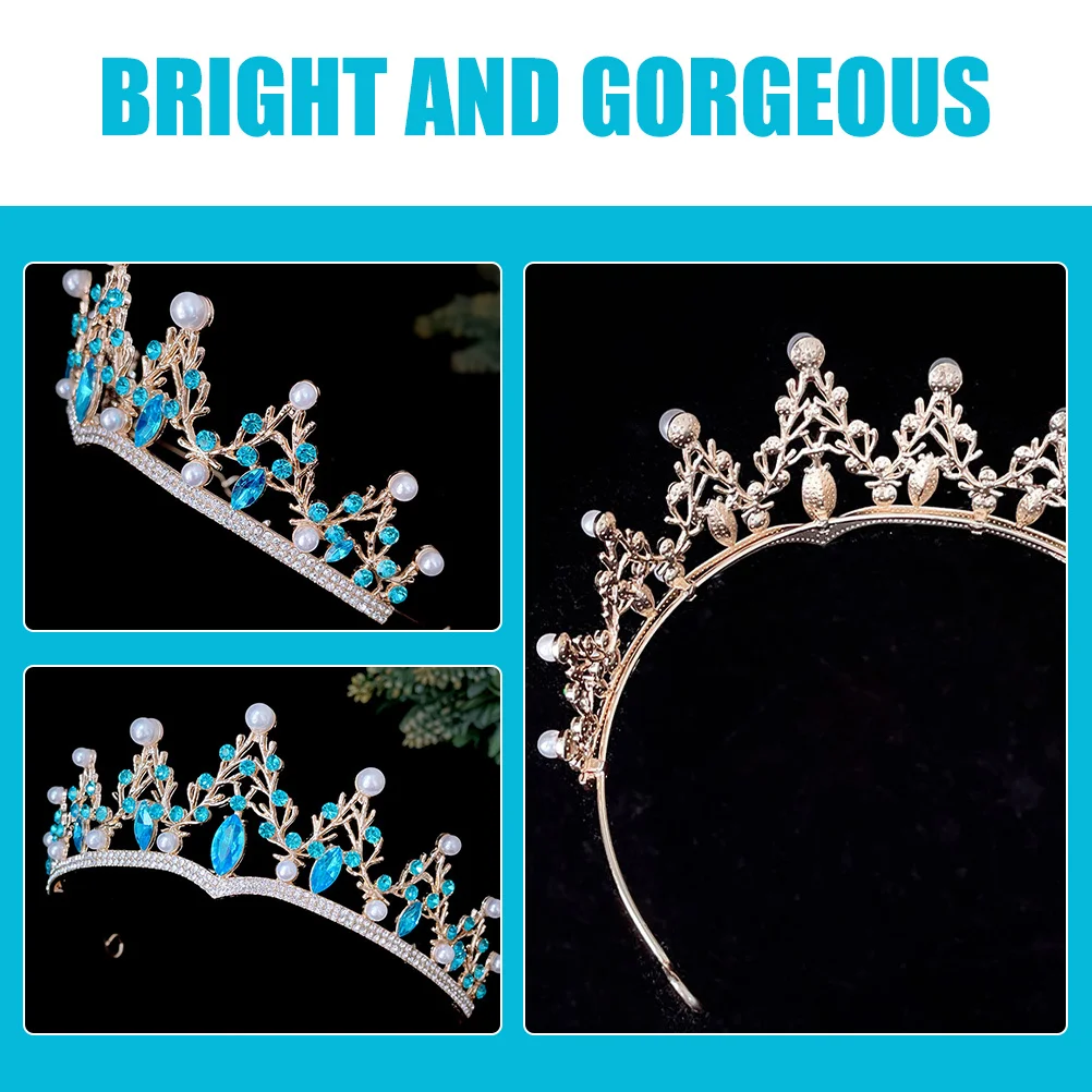 

Crown Headband For Women Wedding Bridal Tiara Birthday Prom Crown Headpiece Bridal Crowns For Wedding Hair Accessory