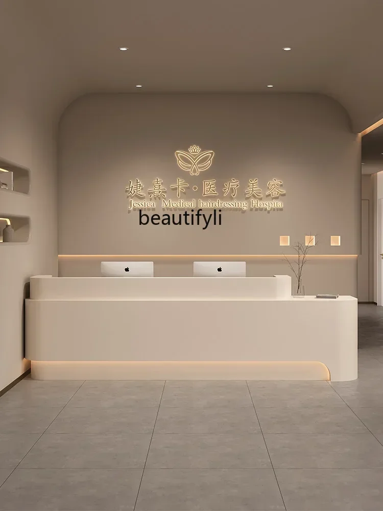 ss newBeauty Salon Cashier Oral Dental Bar Skin Management Center Dance Company Reception Desk Desk