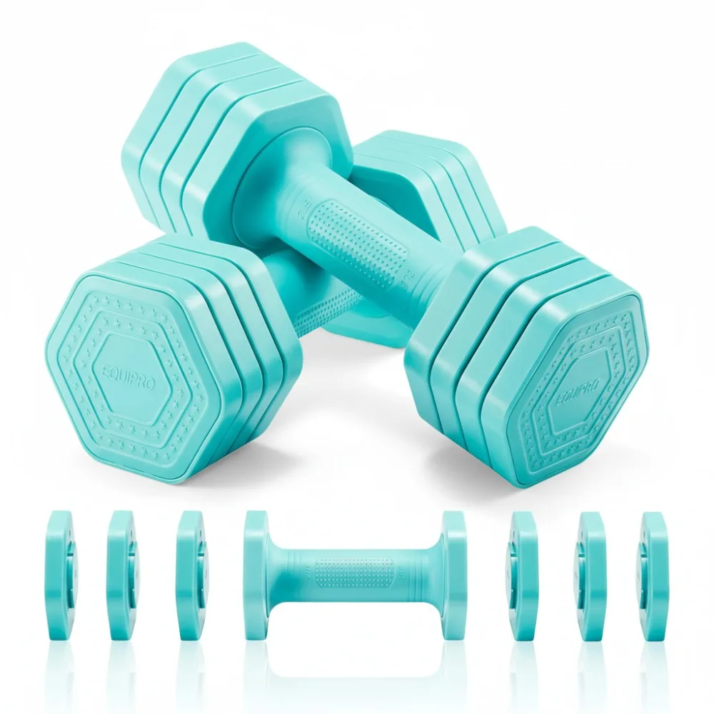 

Регулируемый набор гантелей для женщин, свободные гири 2–5 фунтов с мягкой резиновой ручкой, оборудование для тренировок в домашнем спортзале