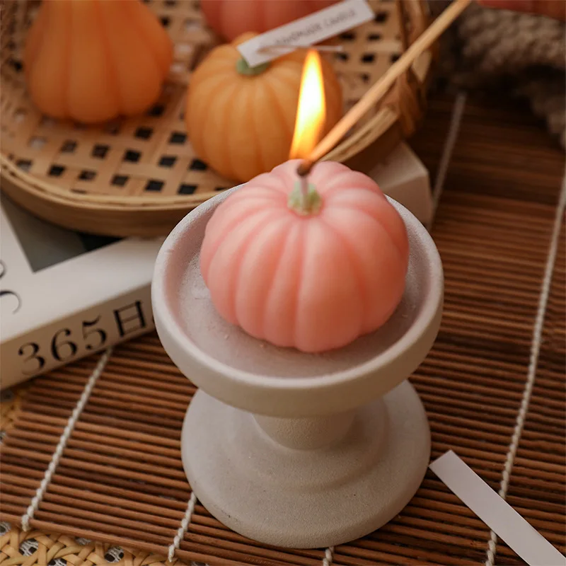 Christmas Halloween Dwarf Pumpkin Scented Candle,Birthday Party Souvenir Aromatherapy Candle, Home Decor Room Decor Table Decora