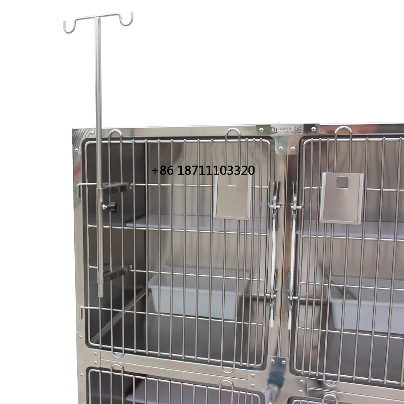 Customized Multi-Layer Design Veterinary Grade Stainless Steel Personalisable Cat Cage