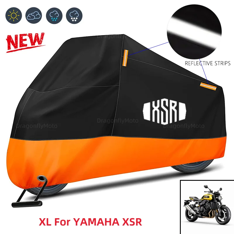 For YAMAHA XSR700 XSR 700 XSR900 XSR 900 XSR125 155 Motorcycle Cover Waterproof Outdoor Scooter UV Protector Dust Rain Cover