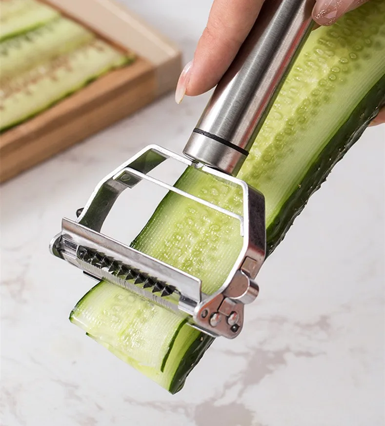 Peeler Vegetable Cutter Multi-function Slicer Grater 304Stainless Steel Fruit Potato Cucumber Sharp Not Rust Kitchen Accessories