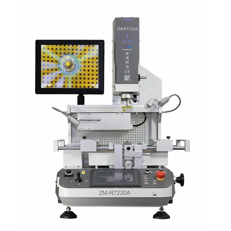 ZHUOMAO Bga Rework Machine 5300W ZM-R7220A Soldering Station Optical Alignment PCB Repair Chip Rebaling Machine