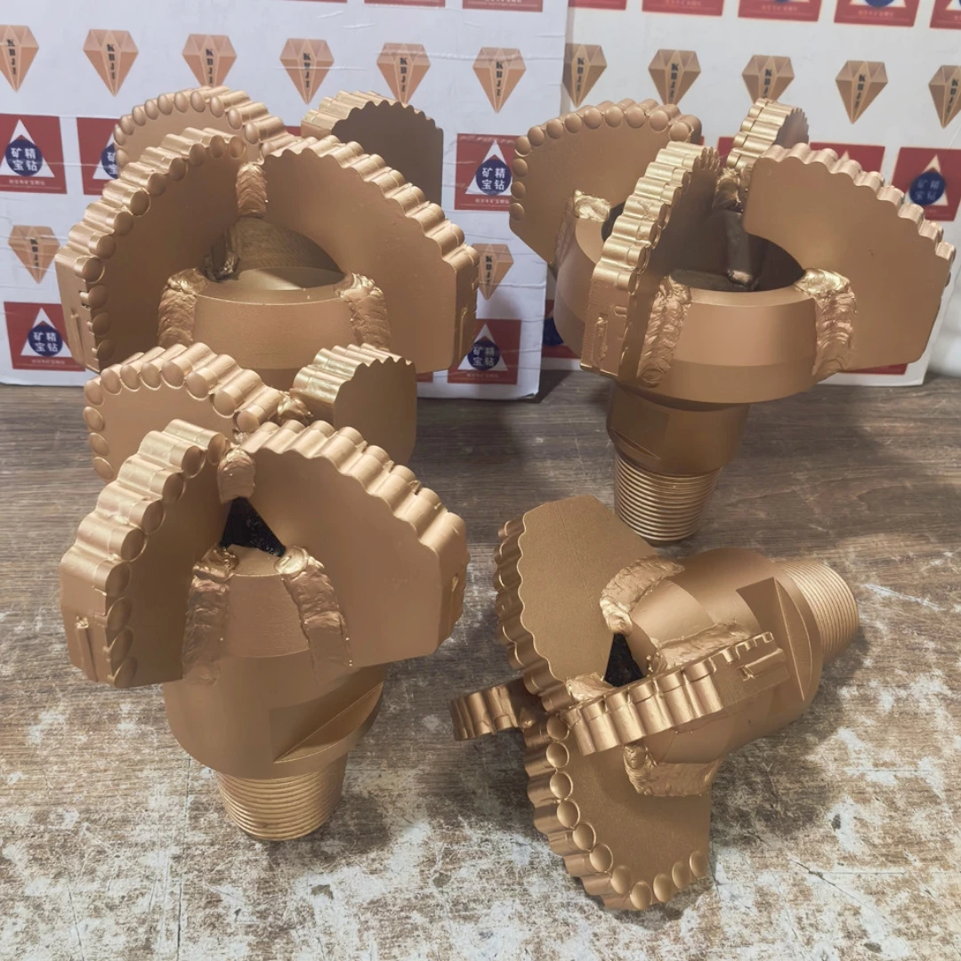 

90mm 8 1/2 Inch PDC Drill Bit 3 1/2" Male Thread 4 Wings 1308mm Convex Cutter for Water Well Drilling and Mining