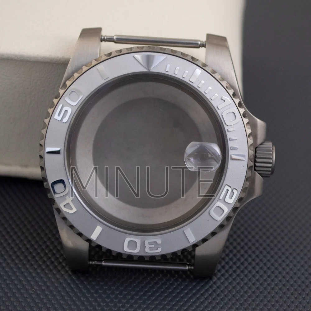 

40mm Titanium Case Sapphire Crystal Titanium Watch Case Waterproof Fit for ETA2824/NH35/NH36 Movements SUB GMT Watch Accessories