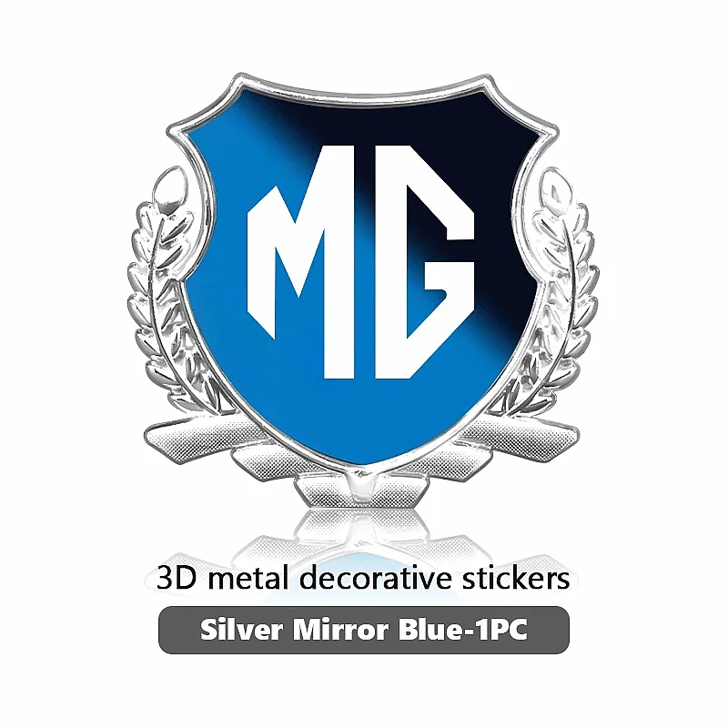Wheat Shield 3D Metal Emblem Decal Sticker For MG HS ZS MG4 Mulan MG5 GT, Car Side Wing Decor Badge Auto Parts