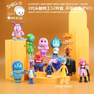 Disney-best 2 Box-Action-Figuren Spielzeug, Cartoon Film Joy, Tollwut Angst, Stilomoma, Verkleidung Angst, Geschenkmodellpuppe für Kinder, 12 Stücke per Set 10 Hauptverkaufs -Duerman -Schock - №8