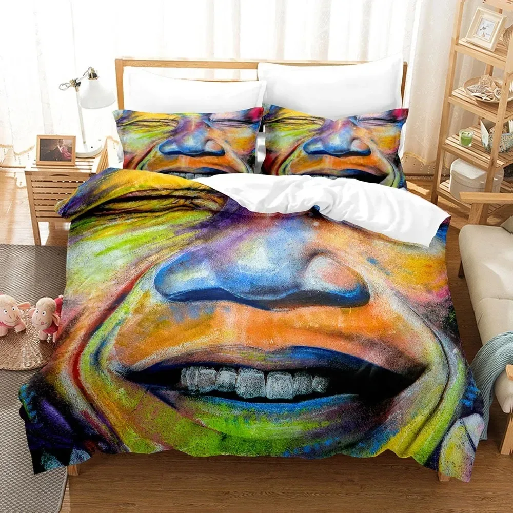 Graffiti Wall Urban Art Painting 3D NEW Duvet Cover Pillowcase Bedding Set Adult Boy Girl Bedroom Decoration Single Double Large