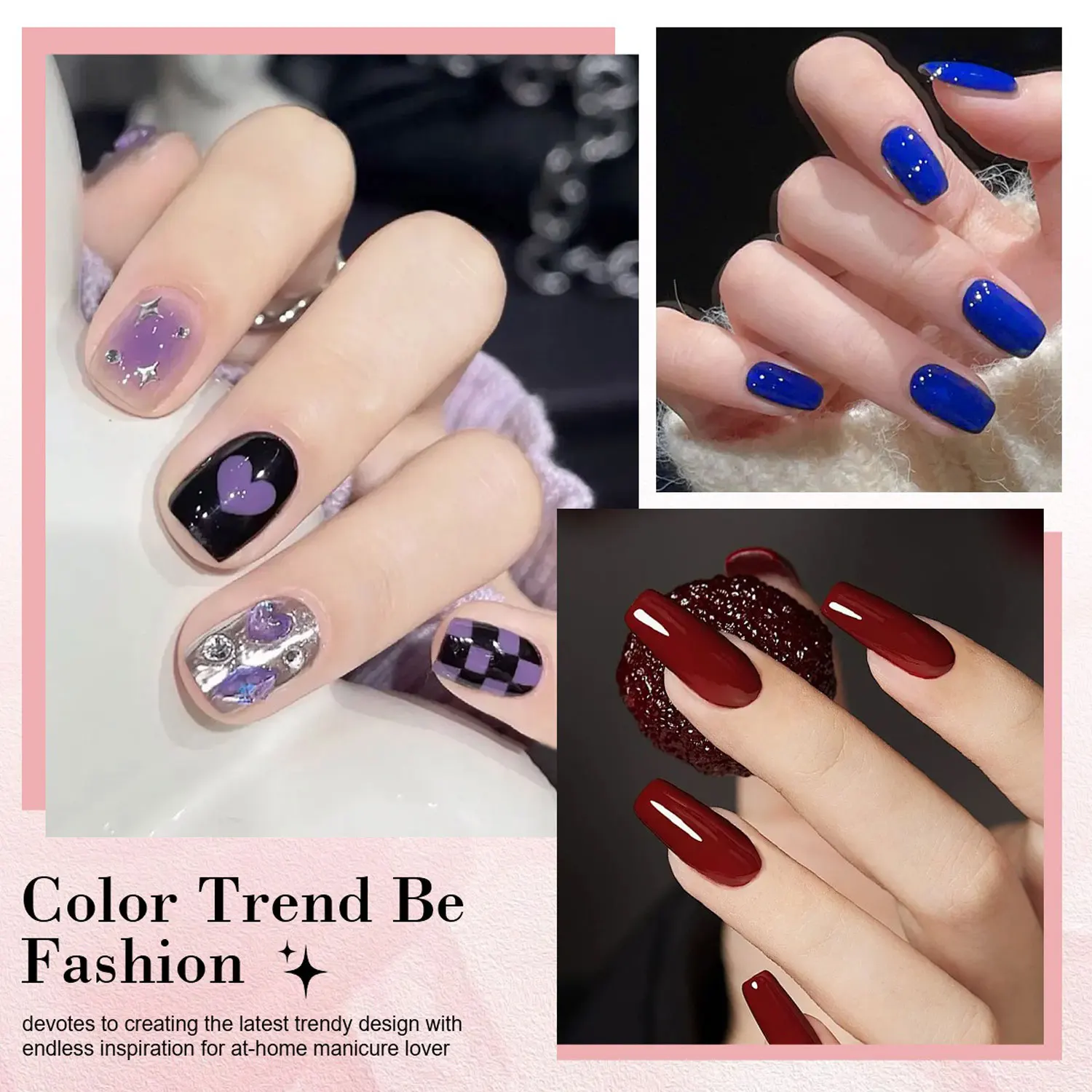 6 stks Kleur Gel Nagel Set Polish Semi Permanente Gel Vernis Base Top Coat Nail Art Manicure Losweken LED UV Gel Vernissen