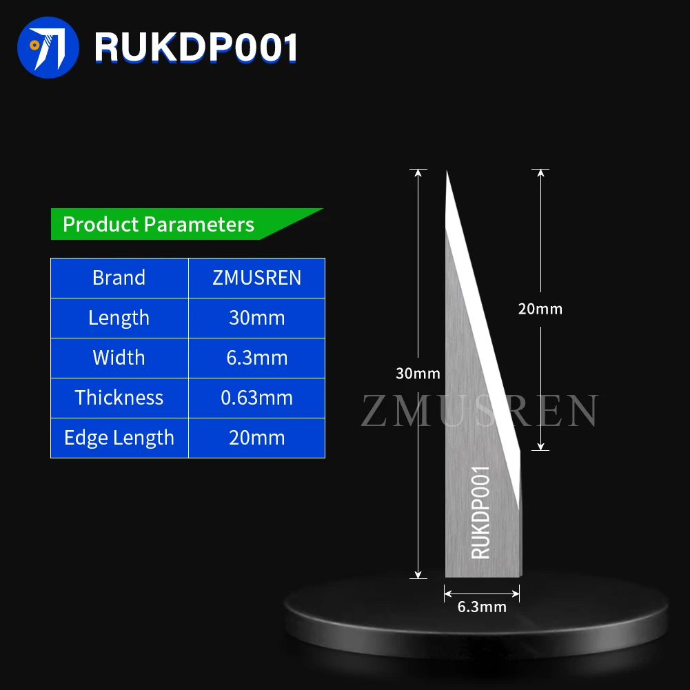 10PCS RUKING Vibration Blade Model RUKDP030 RUKDP032 RUKDP001 RUKDP002 RUKDP004 for Cutting Machine Zmusren Carbide Knife