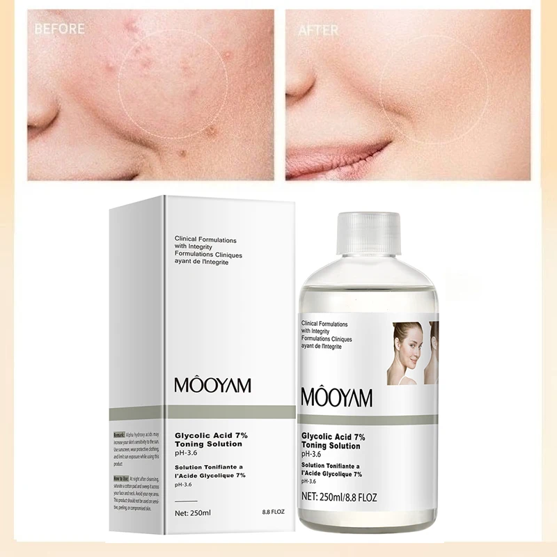 

Exfoliating fruit acid toner glycolic acid softening water moisturizing acne removal fading acne marks shrinking pores Skincare