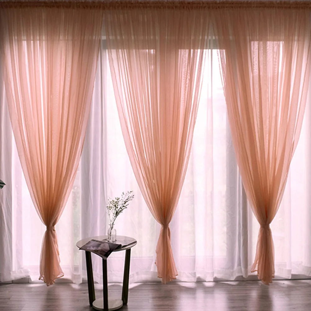 Window Curtains Household Decoration Protective Curtain Shading Tulle Curtains for Bedroom Home Living Room Window Curtains