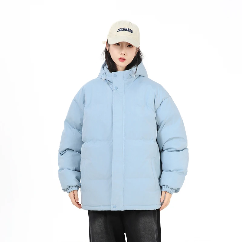 야외용 재킷 솜 패딩 의류 커플 순면 패딩 의류 두꺼운 코트 남녀 공용 후드 코트