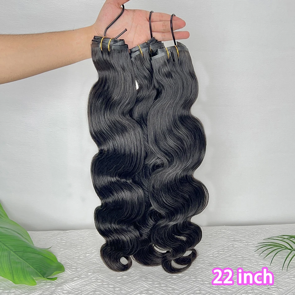 وصلات شعر بشري بمشبك مموج 100 جرام 7 قطع/مجموعة # 1B مشابك لحمة من البولي يوريثان بدون خياطة باللون الأسود الطبيعي في الشعر الفيتنامي #4