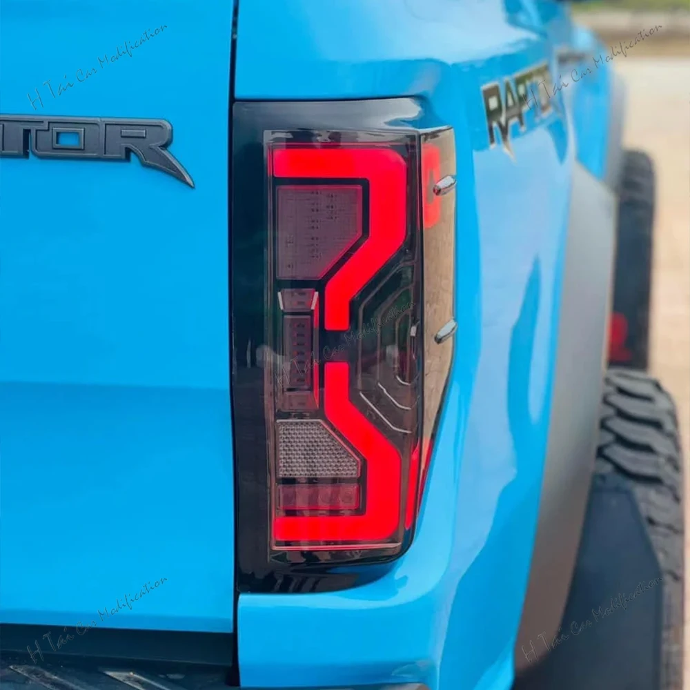 Pair LED Tail Lights For 2012-2021 Ford Ranger T6 T7 T8 Rear Lamps Taillights Rear Brake Lights Turn Signal Car Light Assemblies view 3
