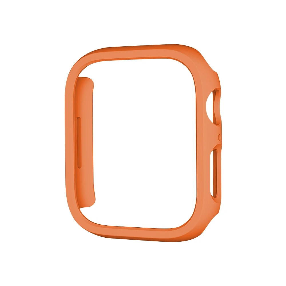 Holle Cover voor Apple Watch Case 46mm 42mm 45mm 44mm 41mm 40mm 38mm Harde PC Geen Screen Protector voor iWatch 11 10 9 8 7 6 5 4 SE