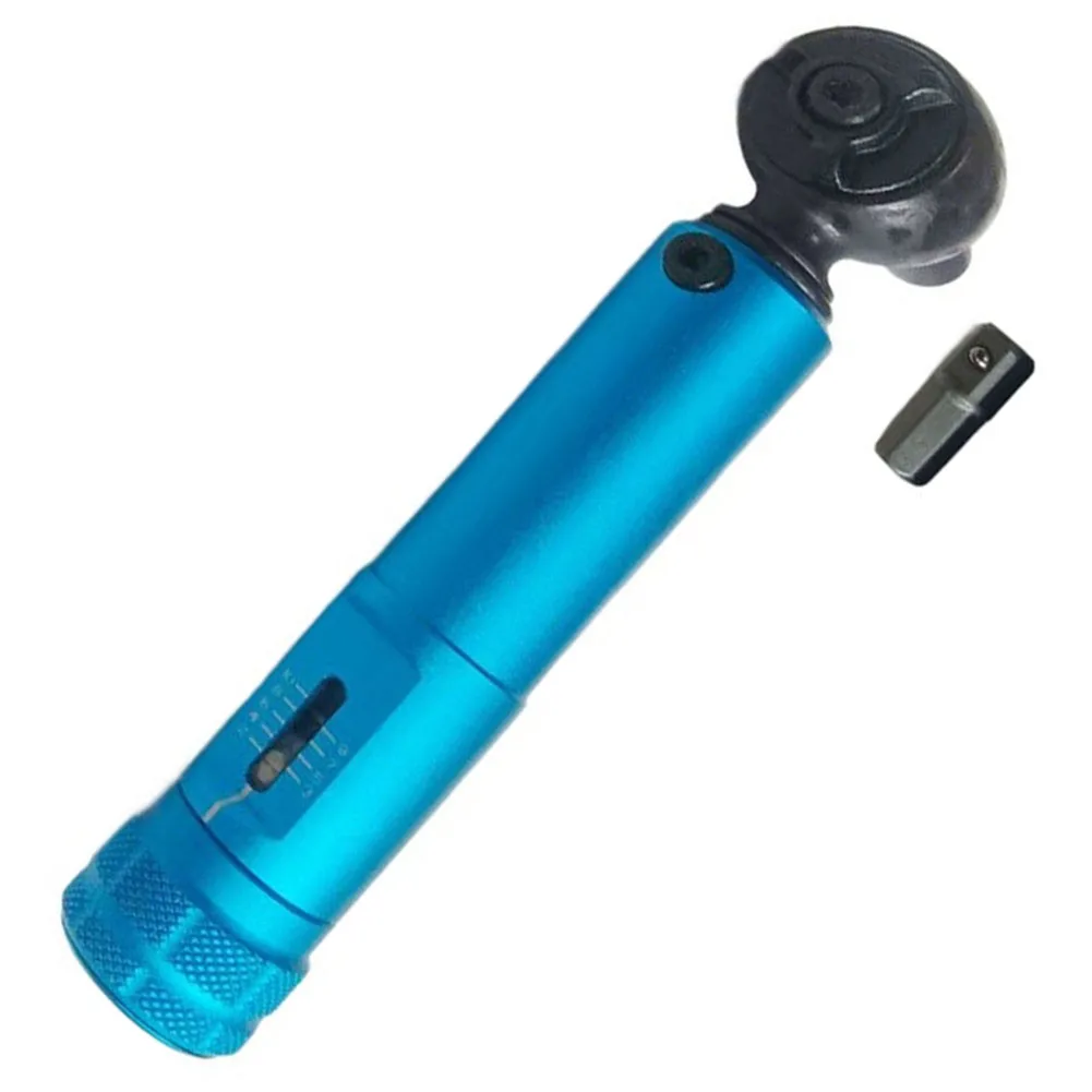 Adjustable Click Torque Wrench 2-10Nm For Bicycle Maintenance Includes 1/4 Drive To Hex Adapter Small Hand Tool