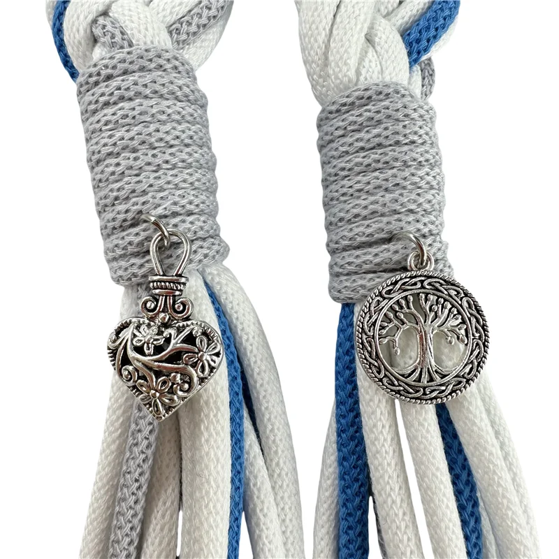 Handmade woven Handfasting Celtic rope wedding, natural cotton wedding lasso
