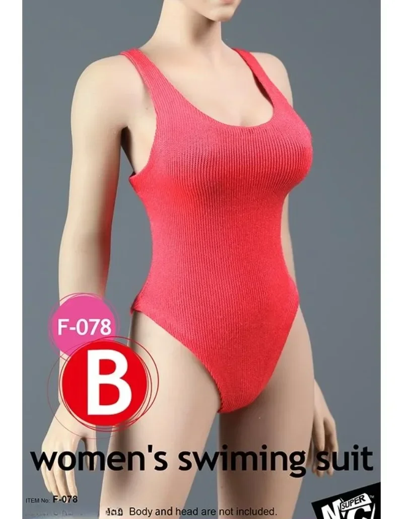 Sexy 1/6 One Piece Bikini Swimsuit Bodysuit Multicolor Lingerie Clothes for 12" Female Soldier Action Figure Doll Model Toys